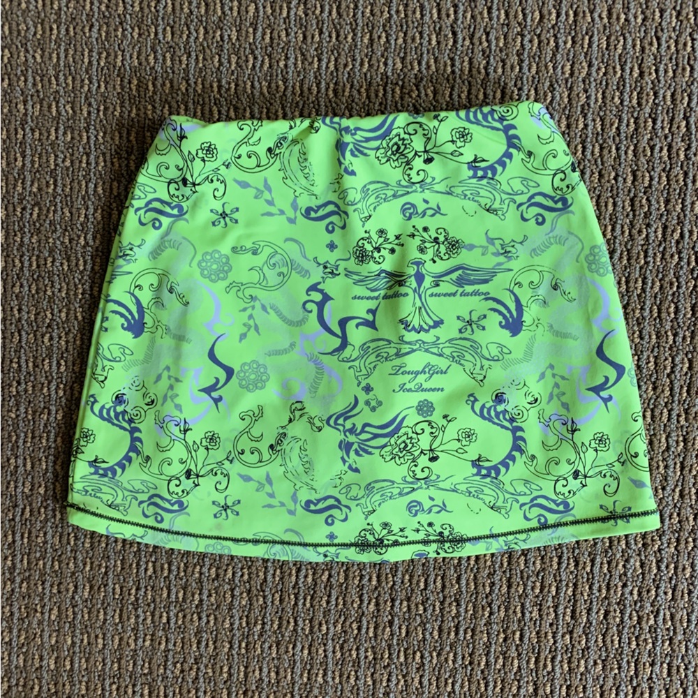 Skirt Sports Girls - Lime Tattoo - Small - Kids 4/5 - Picture 4 of 4